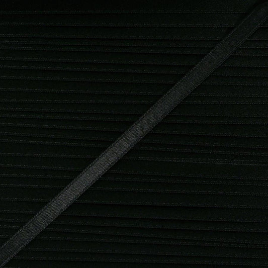 6mm black double satin ribbon