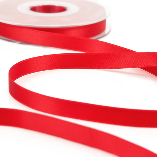 10mm Red Double Satin Ribbon
