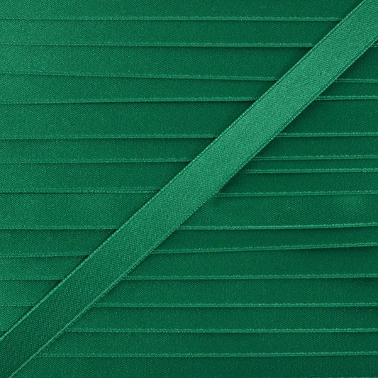 Emerald double satin ribbon 10mm