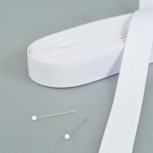 White elastic - various sizes