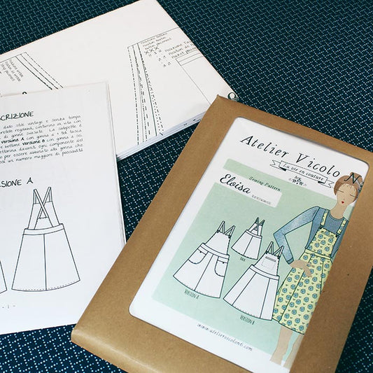 "Eloisa" dungaree dress pattern