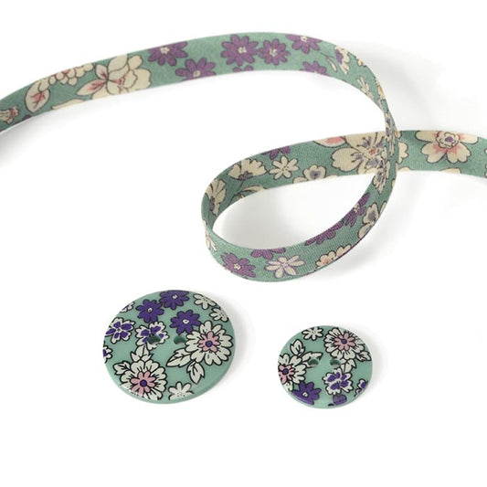 Antique green liberty button - various sizes