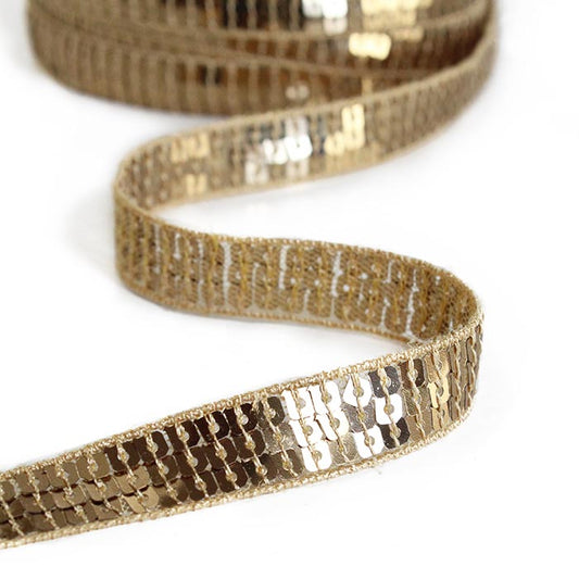 Bordino a paillettes oro