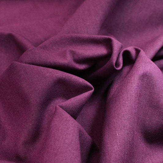 Coton uni violet