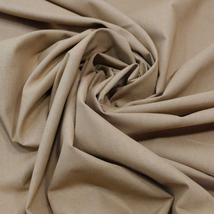 Coton uni Camel