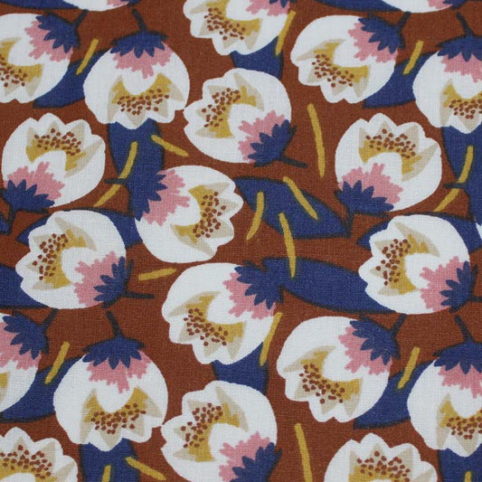 Fat quarter, Dimeo, Ruggine, cotone francese