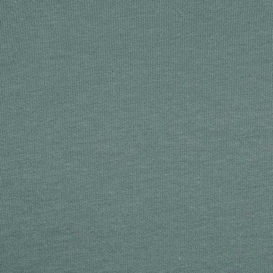 French terry, Verde salvia, felpa garzata