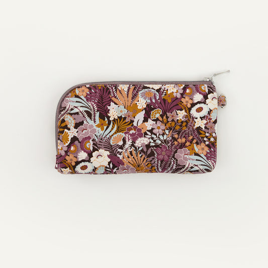 Flower wealth, Nocturne purple, Cotton canvas gabardine