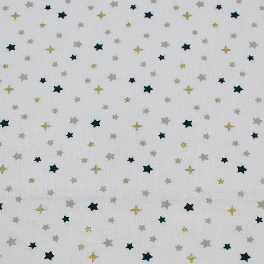 Fat quarter, Freez, oro e pavone, cotone francese