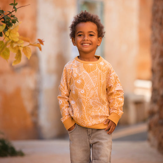 Foliage Song, Amber yellow, felpa garzata