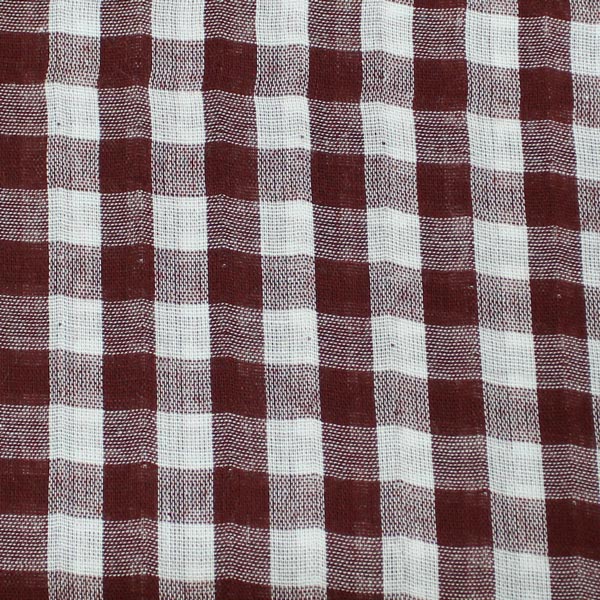 Gingham, doppia garza vichy, ruggine