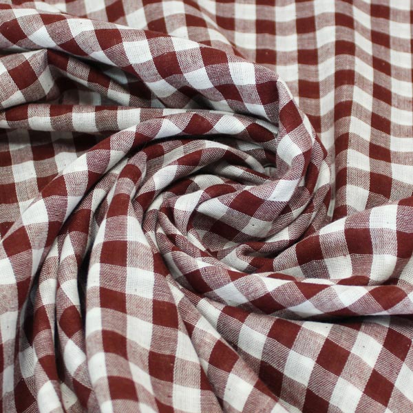 Gingham, doppia garza vichy, ruggine