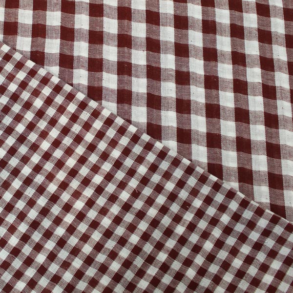 Gingham, doppia garza vichy, ruggine