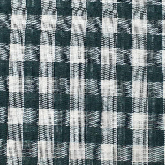 Vichy, double gaze vichy, vert forêt