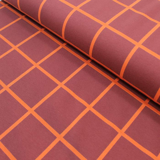 Grid XL, Bordeaux, felpa garzata