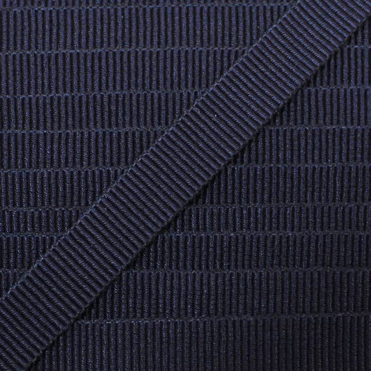 Dark blue grosgrain ribbon, various sizes
