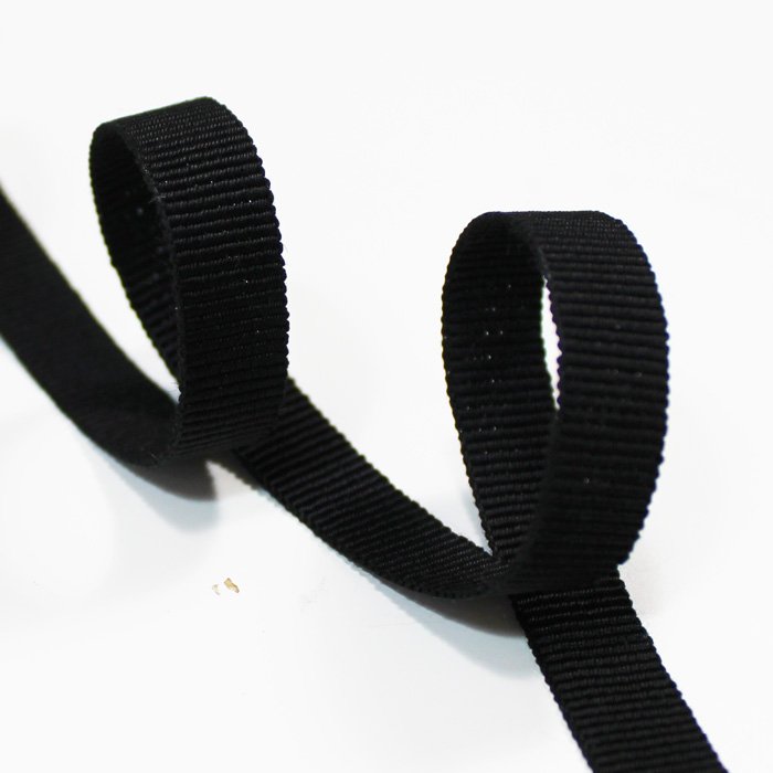Nastro gros-grain nero, varie misure
