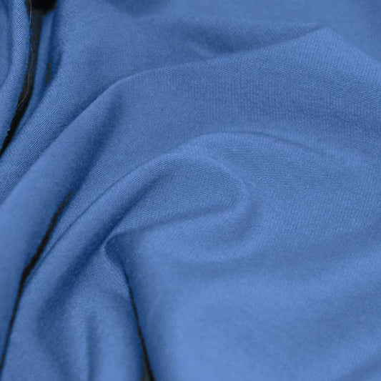 Jersey de coton uni denim