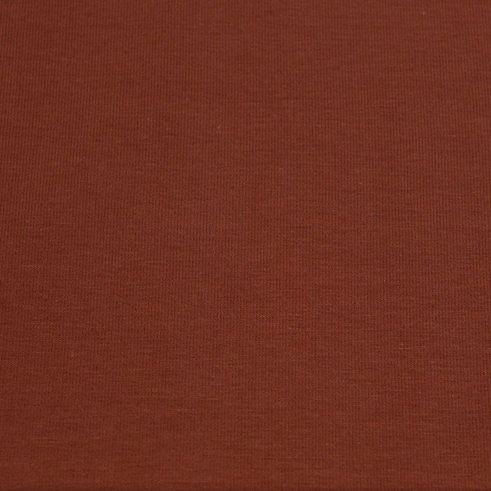 Jersey di cotone unito Ruggine