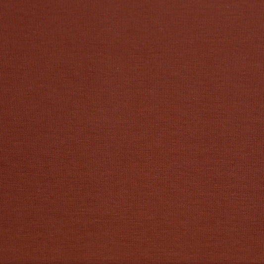 Jersey di cotone unito Ruggine