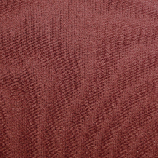 French Terry, Marron Acajou, polaire brossée