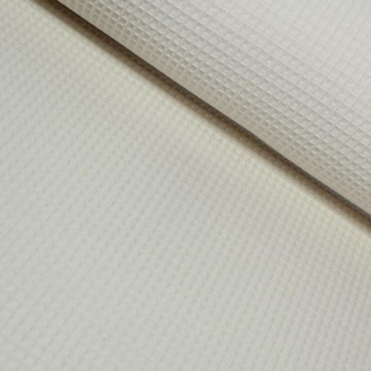 Nid d'abeille, Écru, Coton