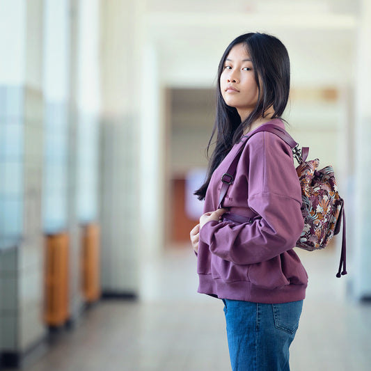 French terry, Nocturne purple, felpa garzata