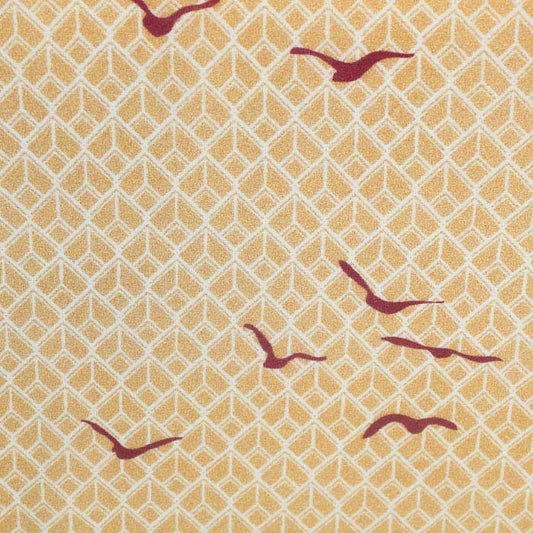 Oiseau Bordeaux - ORGANIC cotton poplin