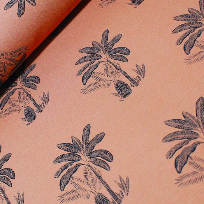 Palm trees, Pecan Brown, felpa garzata