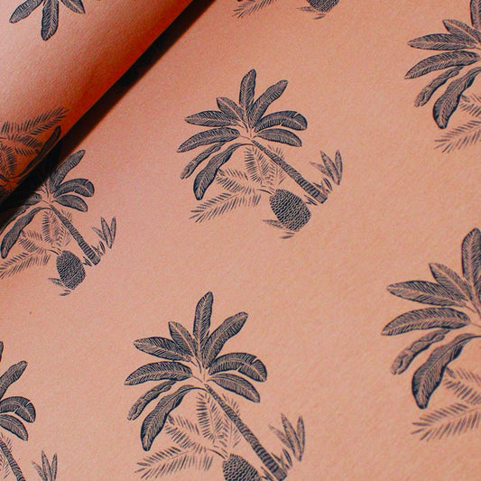 Palm trees, Pecan Brown, felpa garzata