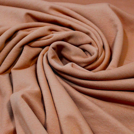 French terry, Pecan Brown, felpa garzata