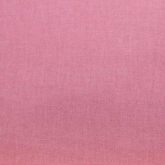 Coton uni Rose Le