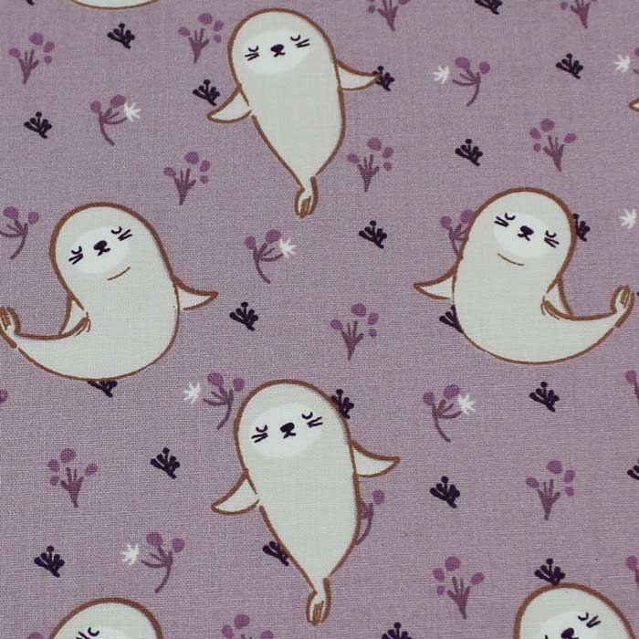 Fat quarter, Sealy, Violetto, Cotone francese