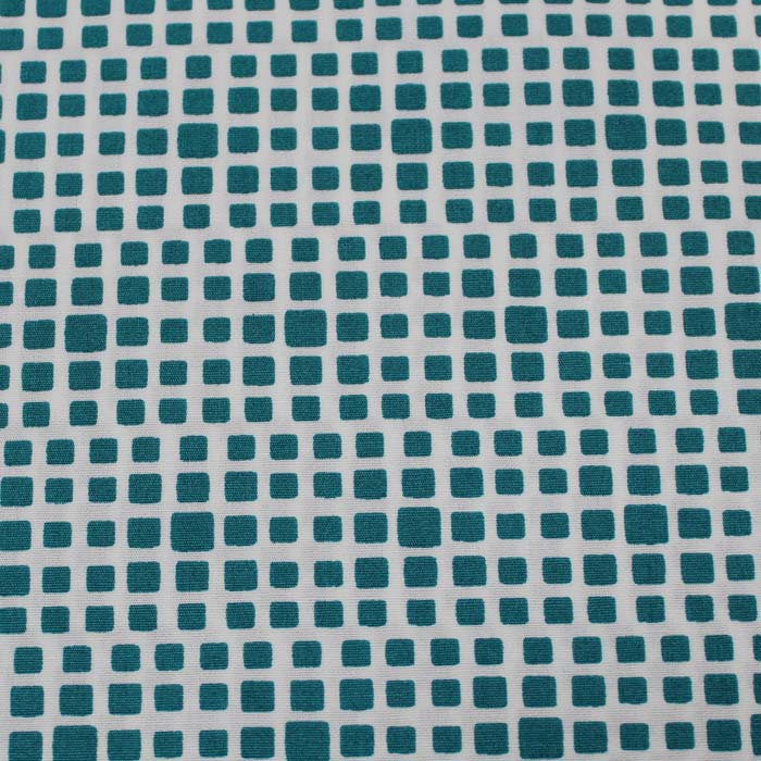 Fat quarter, Squared, Teal, Cotone americano