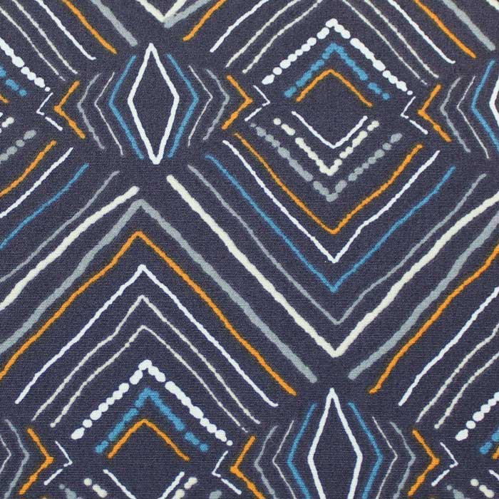 Fat quarter, Wave, Bleu nuit, coton américain