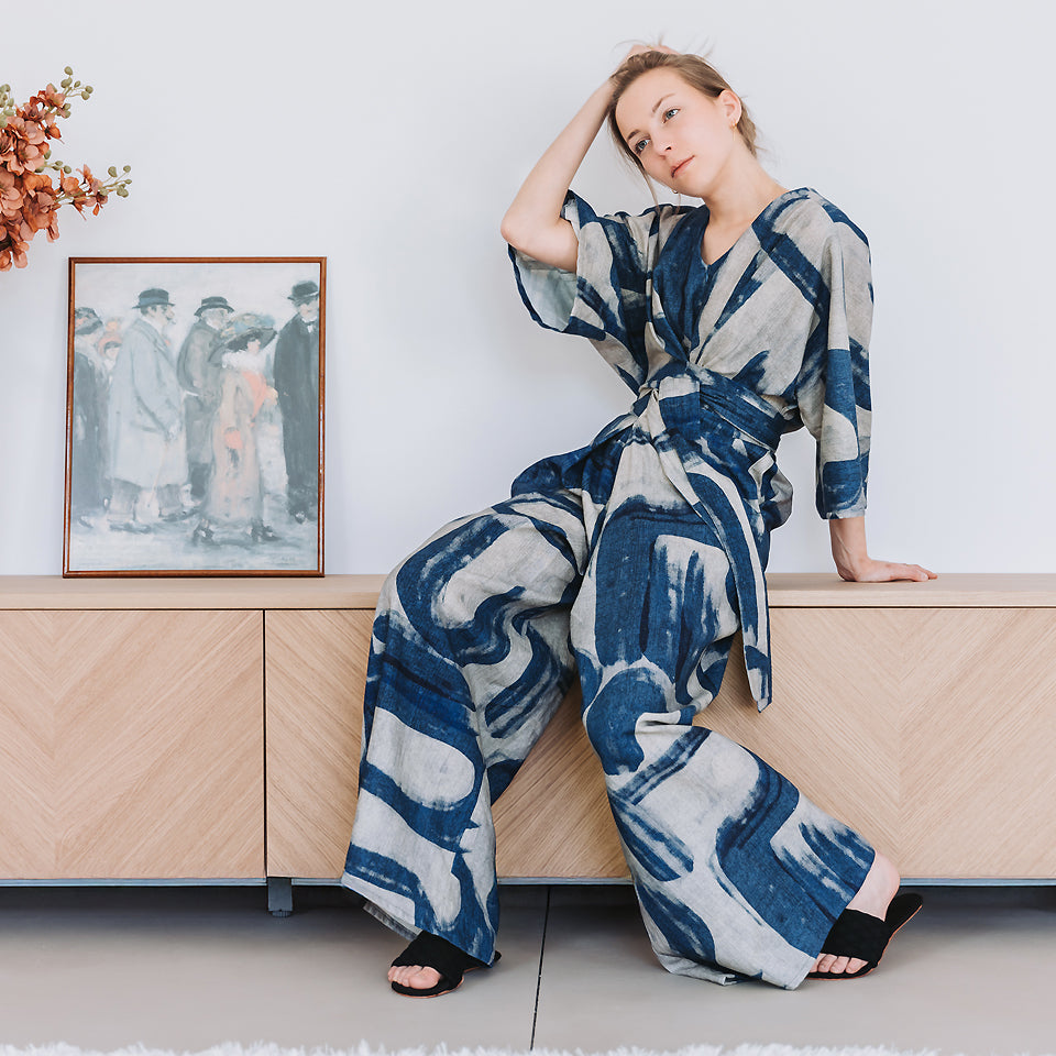 Drifting Course, Light gray, Lino e viscosa