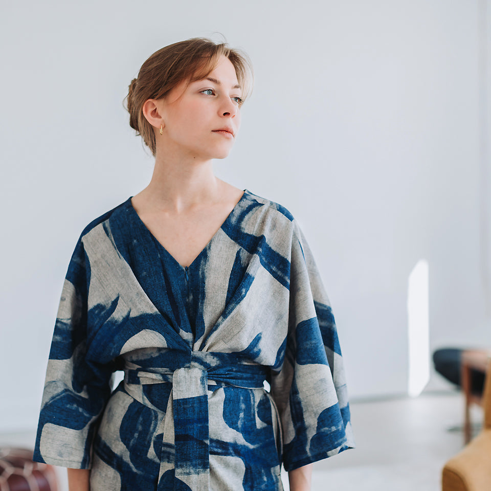 Drifting Course, Light gray, Lino e viscosa