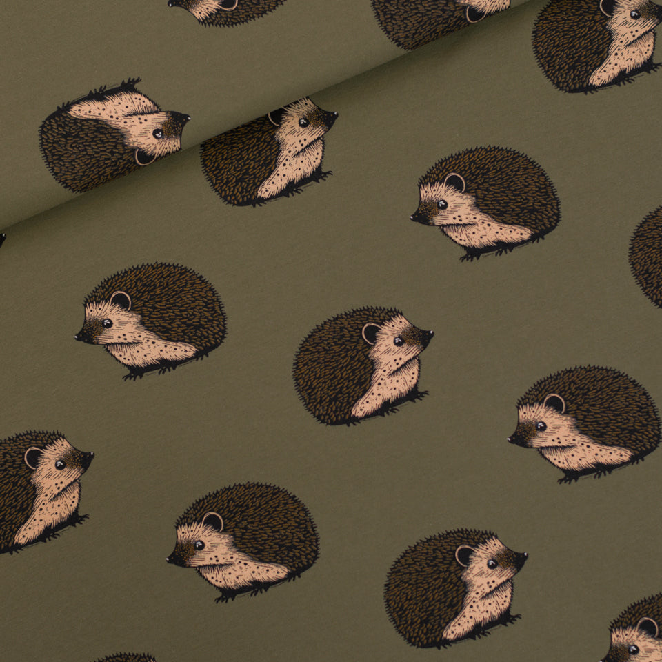 Hedgehog, French terry, Beech Green, felpa