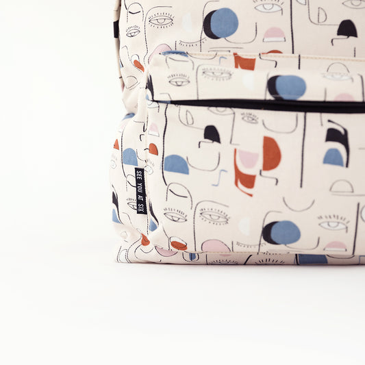 Villageois, Légèrement beige, Gabardine en toile de coton