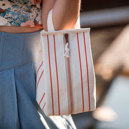 Horizontals, Whisper Beige, Gabardine in tela di cotone