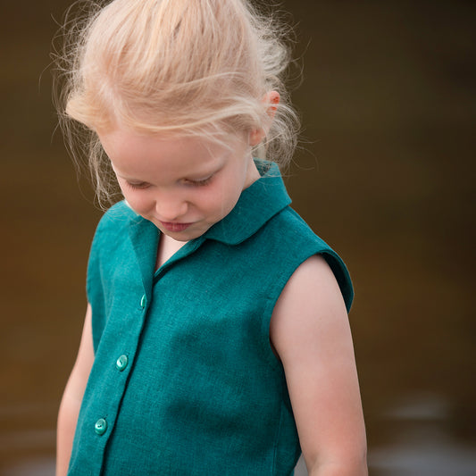 Linen and viscose, Russet