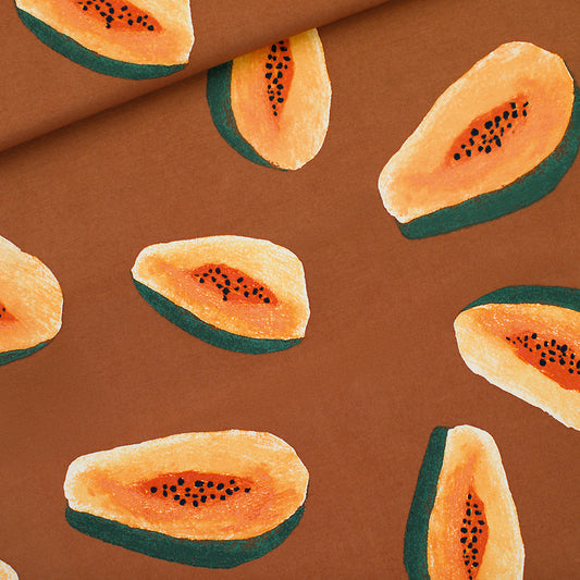Papayas, Glazed Ginger Brown, felpa garzata