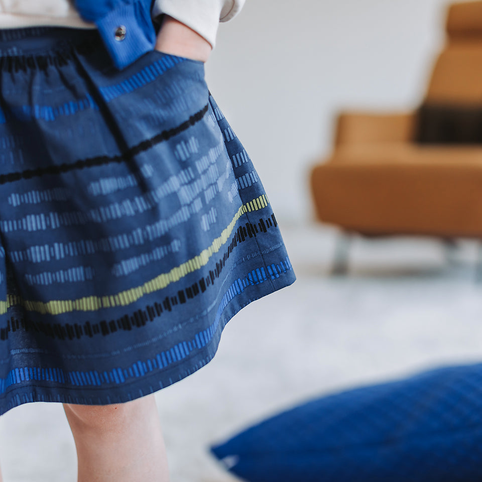 Zipopo, White and blue, French cotton