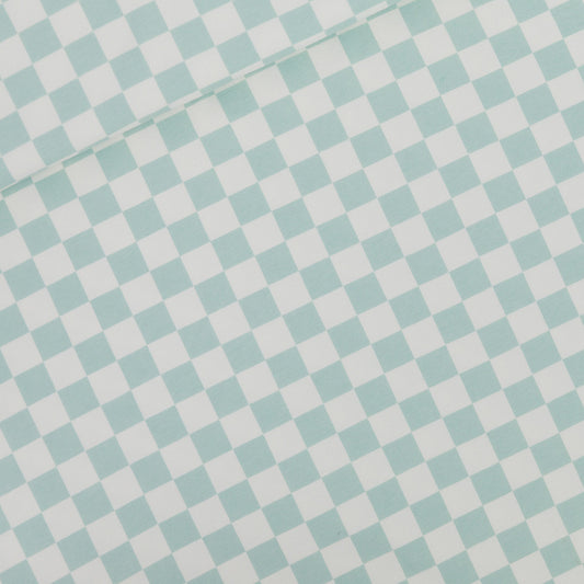 Checkers, French terry, Granite green, felpa