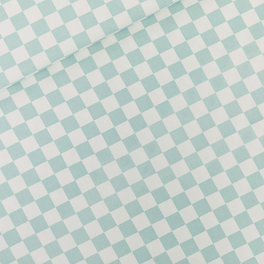 Checkers, Granite green, Gabardine in tela di cotone