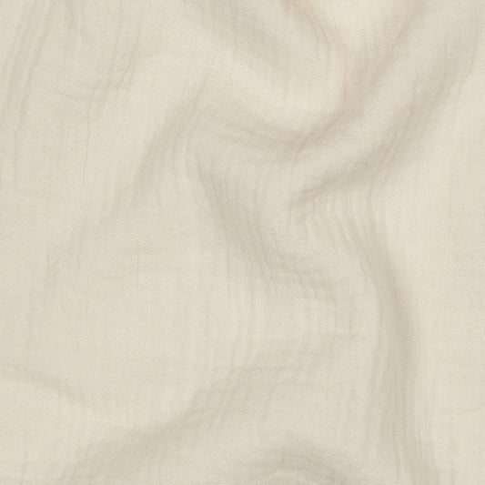 Doppia garza goffrata unito, Ecrù GOTS