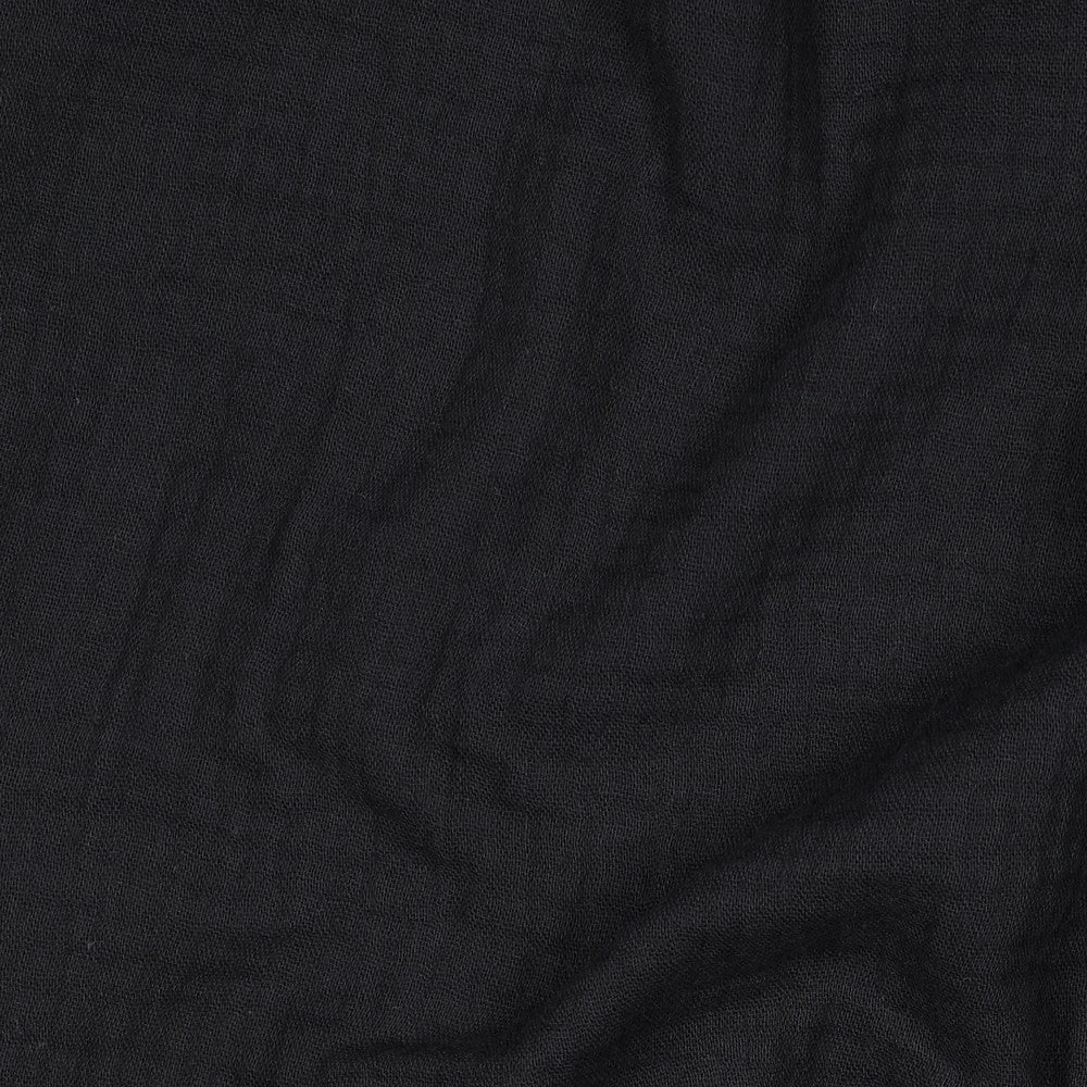 Doppia garza goffrata unito, Black GOTS
