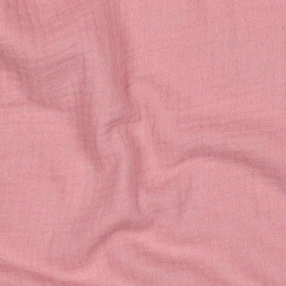 Doppia garza goffrata unito, Old rose GOTS