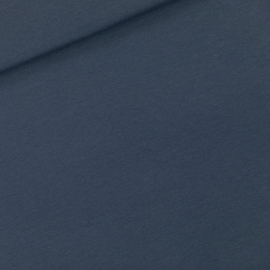 French terry, Diver blue, felpa