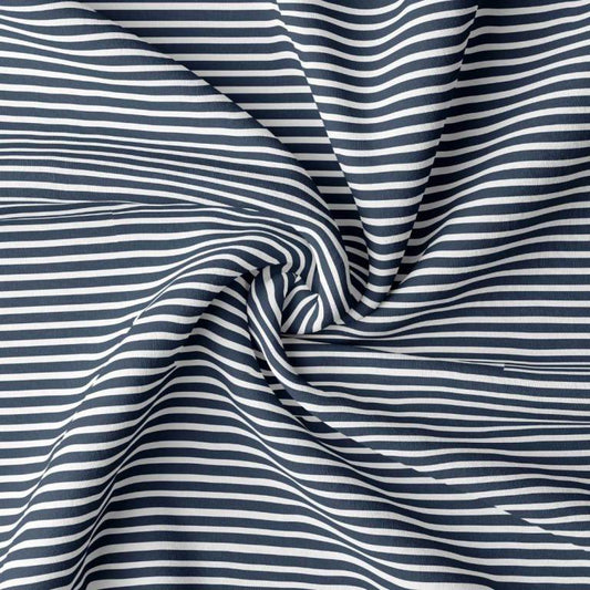Rayure marin, bleu et blanc, jersey de coton